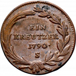 Austria, 1 kreuzer 1790 S