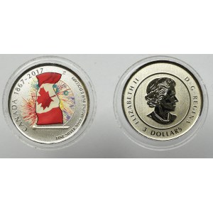 Zestaw dwóch srebrnych monet kolekcjonerskich