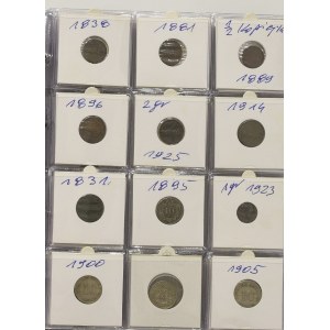 Set of polish and world coins