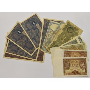 II RP, Zestaw banknotów