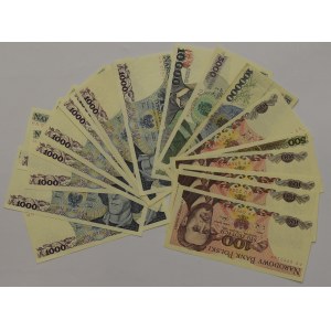 PRL, Zestaw banknotów - 23 egzemplarze