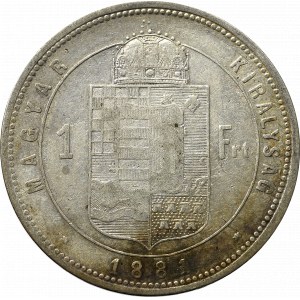 Hungary, Franz Joseph, 1 forint 1881, Kremnitz