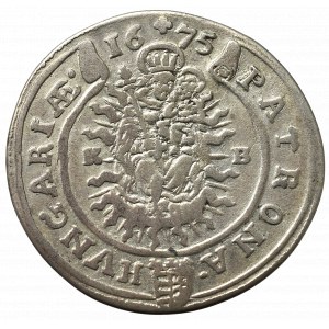 Hungary, Leopold I, 15 kreuzer 1675 KB