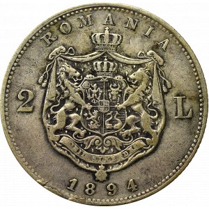 Romania, Carol I, 20 lei 1890 B