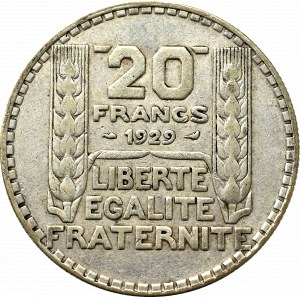 Francja, 20 franków 1929