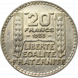 Francja, 20 franków 1933