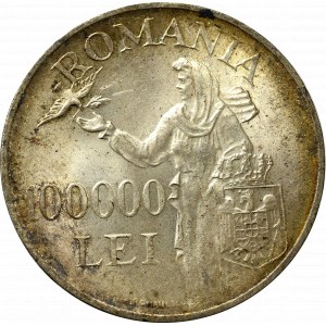 Romania, 100.000 lei 1946