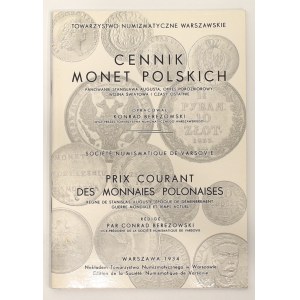 Konrad Berezowski, Cennik Monet Polskich - TNW
