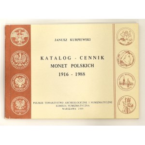 Janusz Kurpiewski - Katalog-Cennik monet polskich 1916-1988