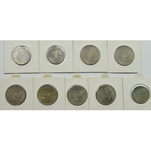 PRL, Zestaw monet o nominale 10 złotych lata 1969-1976 (9 egzemplarzy)