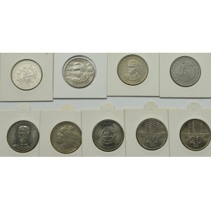 PRL, Zestaw monet o nominale 20 złotych lata 1974-1980 (9 egzemplarzy)