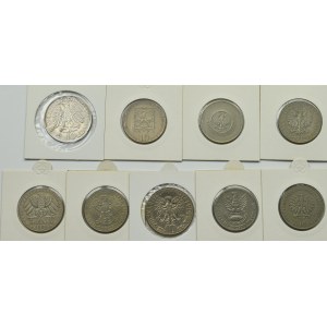 PRL, Zestaw monet o nominale 10 złotych lata 1959-1972 (9 egzemplarzy)