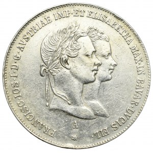 Austro-Hungary, Franz Joseph, 1 gulden 1854, Vienna