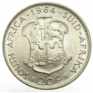 South Africa, 20 cents 1964