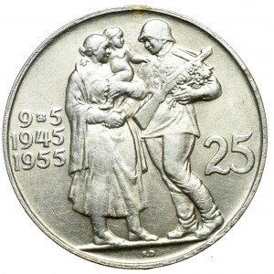 Tschechoslowakei, 25 Kronen 1955