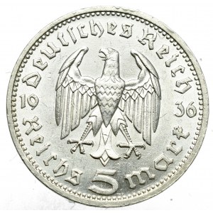 Germany, III Reich, 5 mark 1935 D - double die