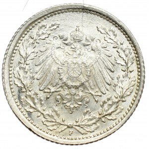 Niemcy, 1/2 marki 1918 F, Stuttgart