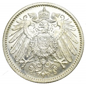 Nemecko, 1 marka 1915 G, Karlsruhe - proof-like