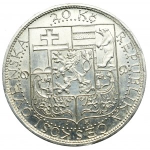 Czechosłowacja, 20 koron 1937 Masaryk
