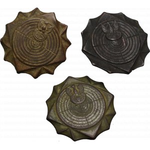 II RP, Bronze shooting badge - set of 3 copies