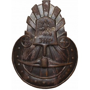 II RP, čiapkový odznak Junackie Hufce Pracy