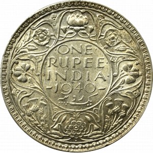 British India, 1 rupee 1940, Mumbay