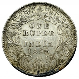 Indie, 1 rupie 1893