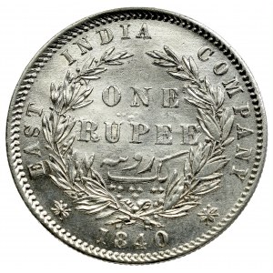 India, 1 Rupee, 1840