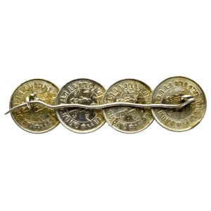 India, 1/10th of a guilder - brooch