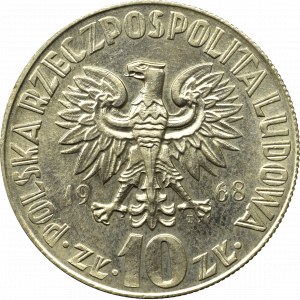 Peoples Republic of Poland, 10 zloty 1968 Copernicus