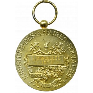 Francie, medaile Ministerstva sociálních věcí 1971 - stříbro