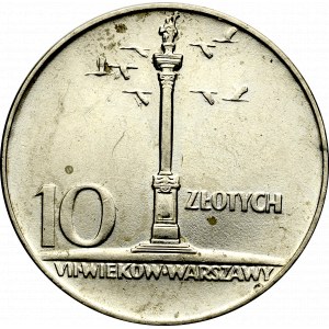 PRL, 10 zloty 1966 Small column