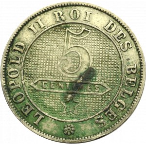 Belgie, 5 centimů 1894