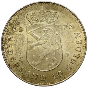 Holandsko, 10 guldenov 1973