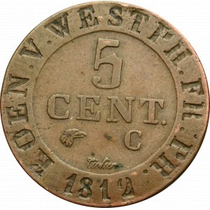 Germany, Westphalia, 5 centimes 1812