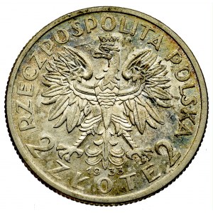 II Republic of Poland, 2 zloty 1933 Polonia