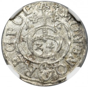 Zikmund III Vasa, polopostava 1616, Bydgoszcz - NGC MS62