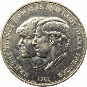 England, 25 new pence 1981