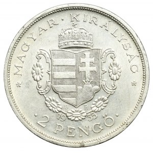 Hungary, 2 pengo 1935 Rakoczi