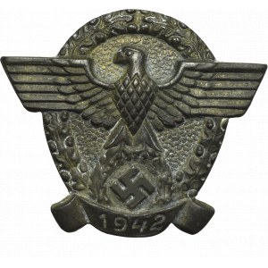 Niemcy, III Rzesza, Odznaka dzień policji 1942, Franz Jungwirth, Wiedeń