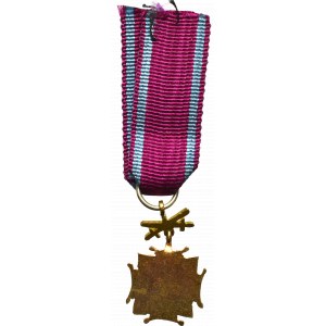 PSZnZ(?), Miniature of the Golden Cross of Merit with swords