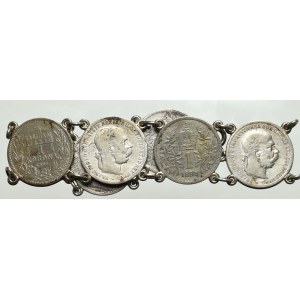 Österreich, 1-Kronen-Armband 1893-95 - Wien nach 1921