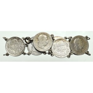 Austria, Bracelet from 1 corona 1893-95 coins, Vienna after 1921