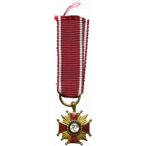 II RP, Miniature of the Golden Cross of Merit - Gustaw Sosnowski, Warsaw.