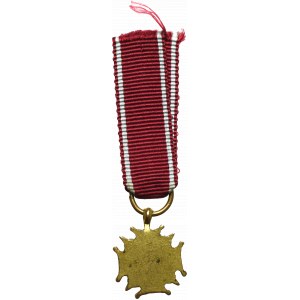 II RP, Miniature of the Golden Cross of Merit - Gustaw Sosnowski, Warsaw.