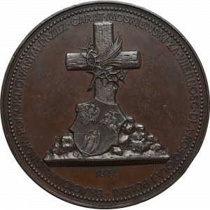 Polen, Medaille zum Gedenken an die vom Zaren ermordeten Ruthenen, 1874