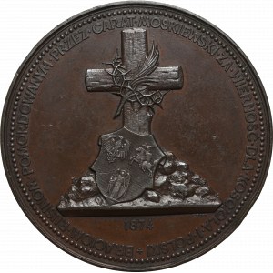 Polska, Medal upamiętniający Rusinów zamordowanych przez Carat, 1874