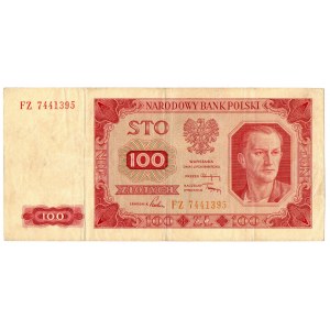 PRL, zestaw 100 złotych 1948 - 2 egzemplarze bez ramki Serie : GT, FZ