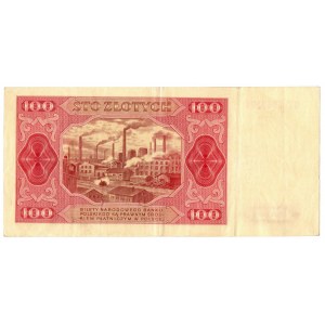 PRL, Satz von 100 Zloty 1948 - 2 Exemplare ohne Rahmen Serie: GT, FZ