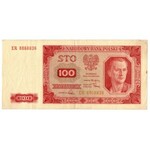 PRL, sada 100 zlotých 1948 - 3 exempláre Séria: ER, KA, IH